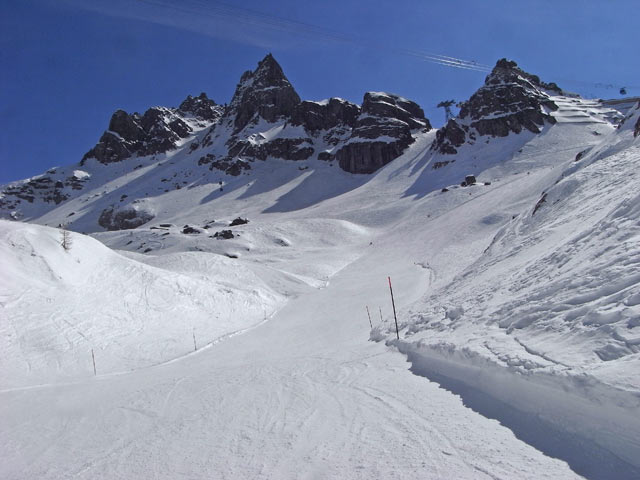 Abfahrt der Seilbahn Portavescovo (23. M&auml;rz)