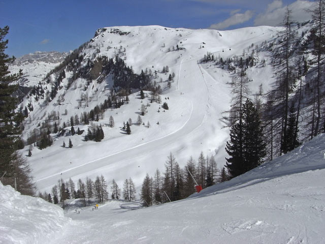 Abfahrt der Seilbahn Portavescovo (23. M&auml;rz)