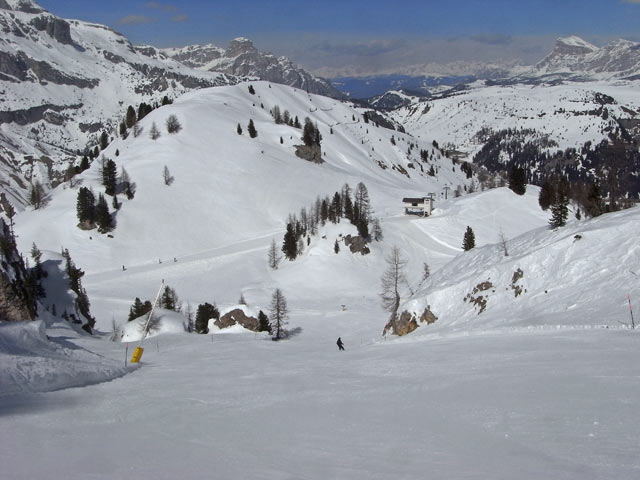 Abfahrt der Seilbahn Portavescovo (23. März)