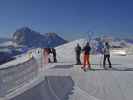 bei der Bergstation der Seilbahn Furnes Seceda (21. März)