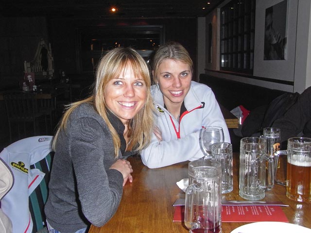 Heike und Anja in Kadlez Restaurant