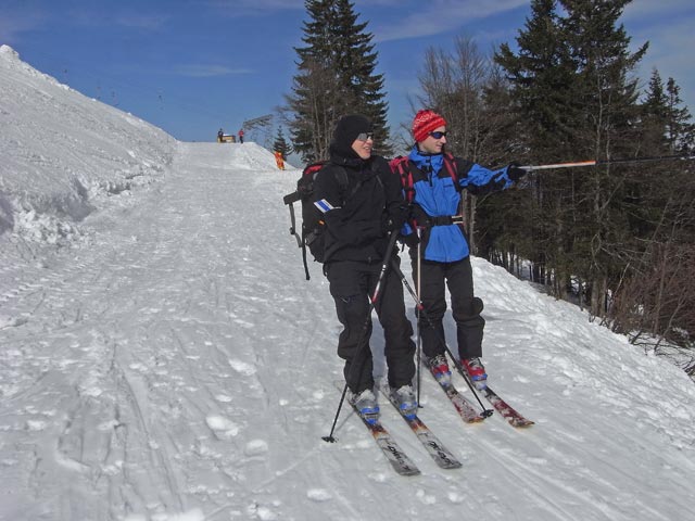 Gudrun und Christoph am H&uuml;ttenhang