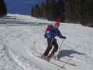 Christoph auf der FIS-Piste Michaela Dorfmeister