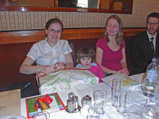 Katrin, Anja-Liv, Nora und Norbert im Caf&eacute; Landtmann