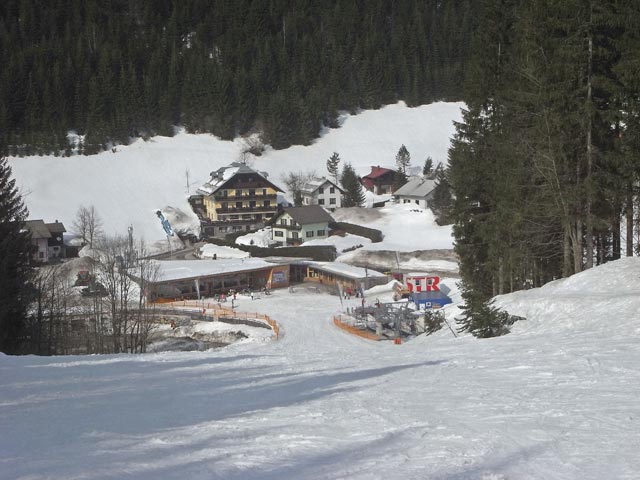 Talstation der Vierersesselbahn Eibenkogl, 812 m