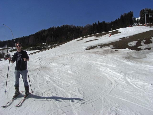 Michael auf der Talabfahrt