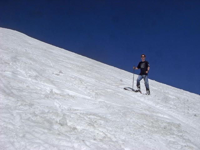 Michael im freien Gel&auml;nde s&uuml;dlich des Steilhangs