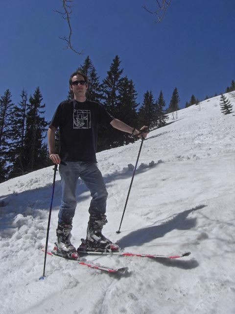 Michael im freien Gel&auml;nde s&uuml;dlich des Steilhangs