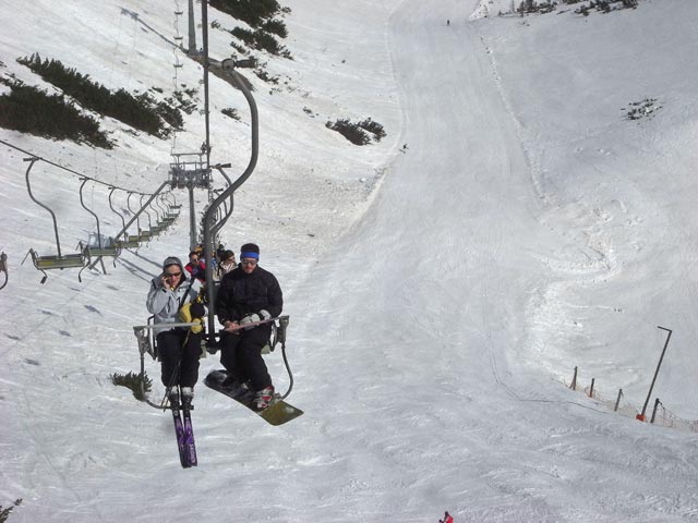 Katrin und Norbert am 2er Sessellift Gro&szlig;es Kar