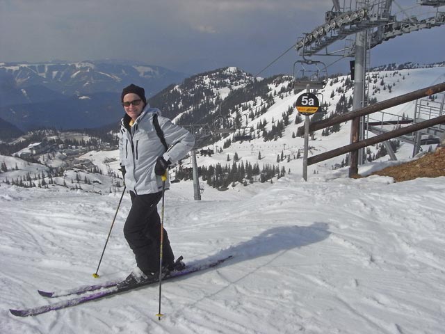 Katrin am H&auml;sing-Steilhang