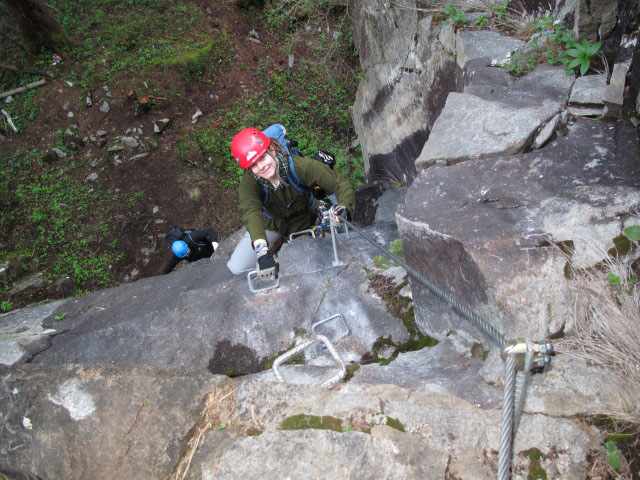 Frank und Daniela in der Einstiegswand