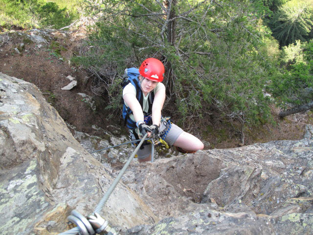 Daniela in der Nasenwand