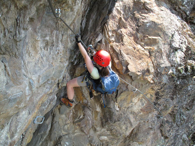 Daniela in der Schlüsselstelle