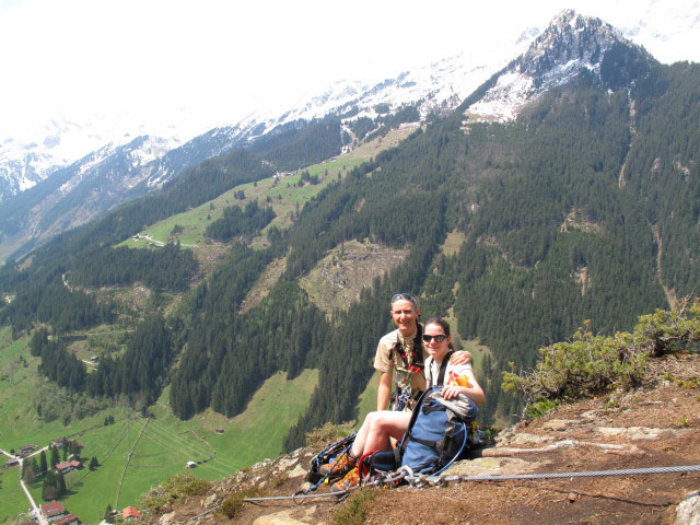 Ich und Daniela beim Ausstieg