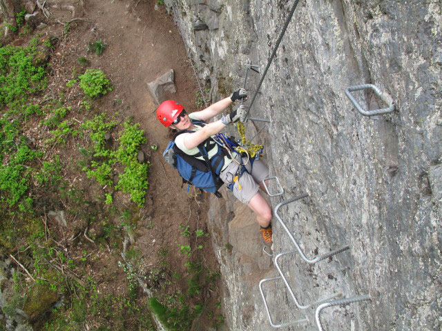 Daniela in der Schlüssselstelle