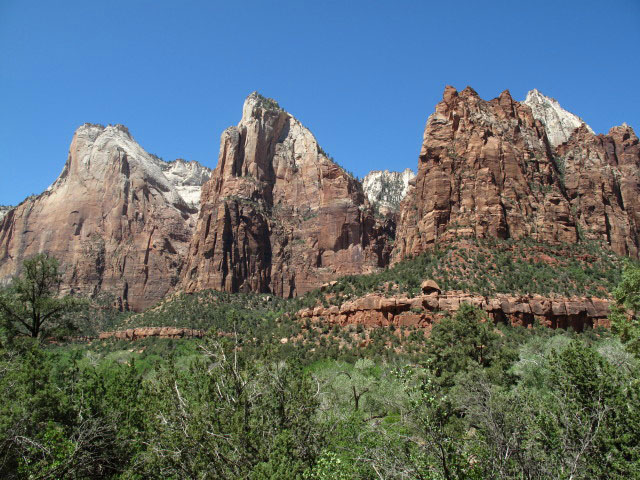 Court of the Patriarchs im Zion National Park (6. Mai)