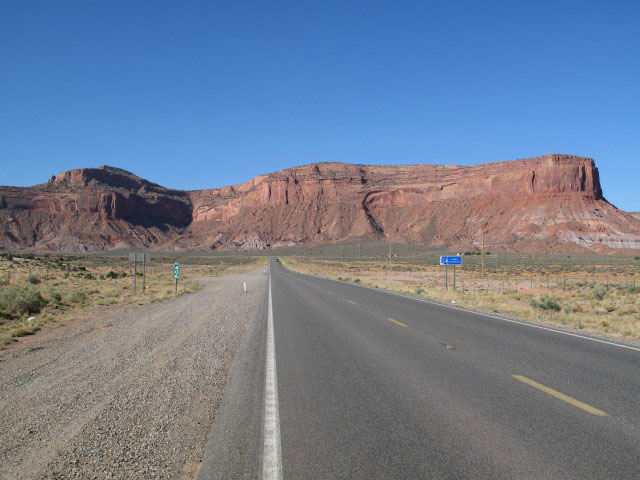 US 163 im Monument Valley (9. Mai)