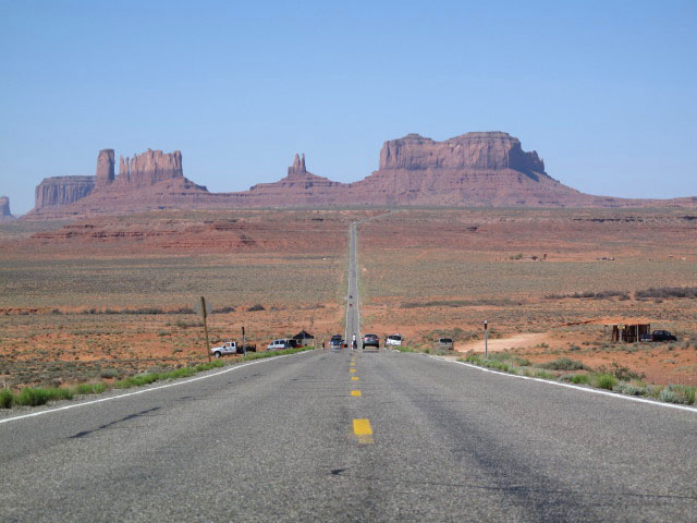 US 163 im Monument Valley (9. Mai)