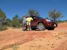 Papa und ich am Elephant Butte Jeep Trail (7. Mai)