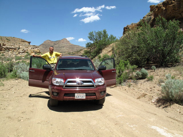 Ich am Floy Wash Jeep Trail (12. Mai)