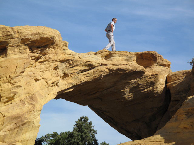 Ich auf der Dutchman Arch (13. Mai)