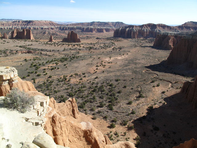 Upper Cathedral Valley Overlook im Capitol Reef National Park (14. Mai)