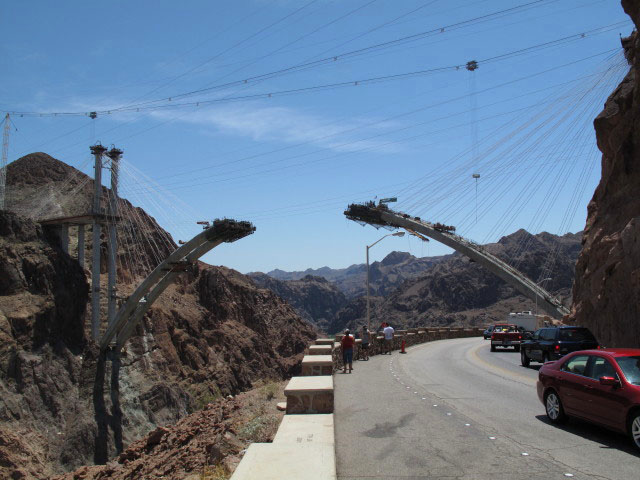 zukünftige Brücke der US 93 beim Hoover Dam (16. Mai)