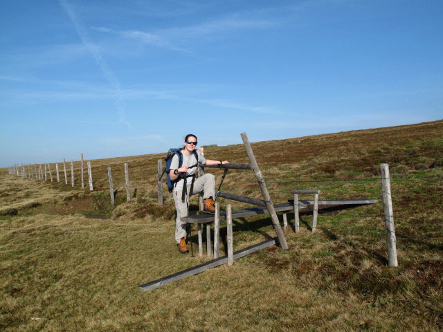 Daniela zwischen Wolfsberger Hütte und Ladinger Spitz