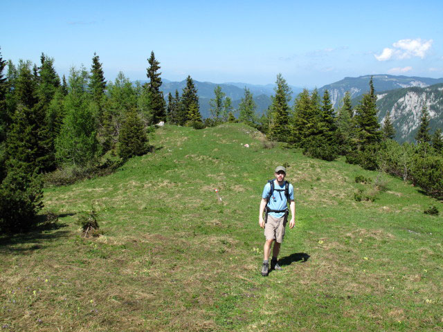 Norbert zwischen Lurgbauerhütte und Karlalm