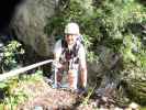 Rongg-Wasserfall-Klettersteig: Ich im Ausstieg