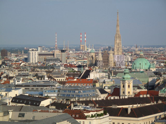 Stephansdom vom Südturm der Votivkirche aus