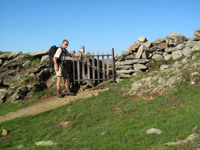 Ich auf Weg 7 auf der Lücklscharte, 2.378 m (13. Juni)