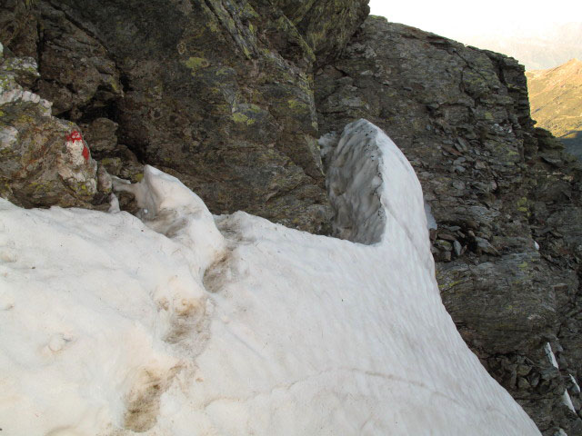 Weg 13B zwischen Jakobspitze und Flaggerscharte (14. Juni)