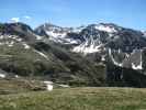 Tagwaldhorn und Hörtlaner Spitze vom Niedereck aus (14. Juni)