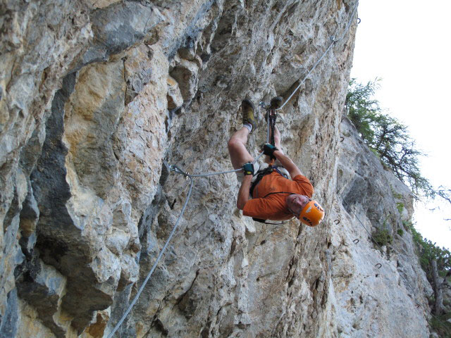 Bürgeralm-Klettersteig: Andreas in der Arenavariante