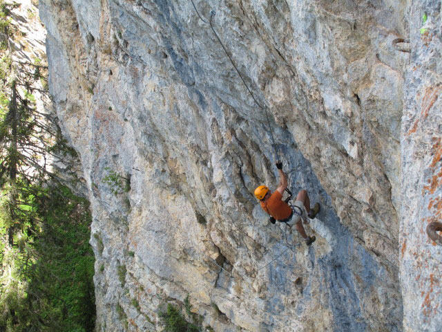 Bürgeralm-Klettersteig: Andreas in der Arenavariante