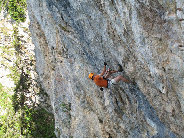 Bürgeralm-Klettersteig: Andreas in der Arenavariante