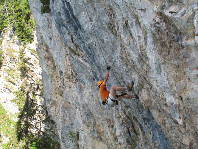 Bürgeralm-Klettersteig: Andreas in der Arenavariante