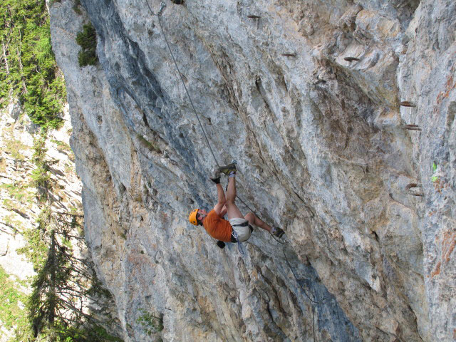 Bürgeralm-Klettersteig: Andreas in der Arenavariante