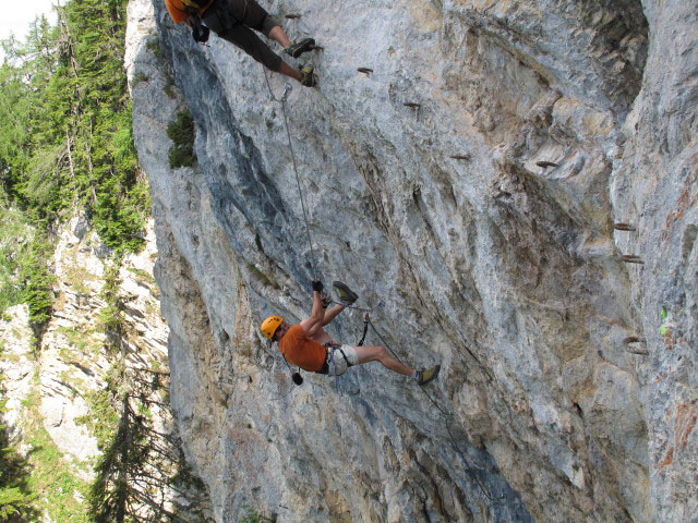 Bürgeralm-Klettersteig: Andreas in der Arenavariante