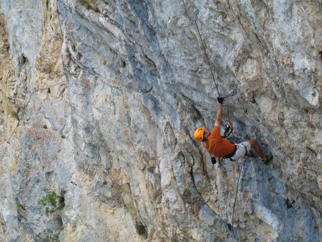 Bürgeralm-Klettersteig: Andreas in der Arenavariante