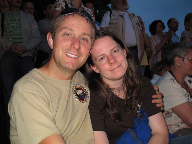 Ich und Daniela bei der Radio Arabella-Bühne (27. Juni)