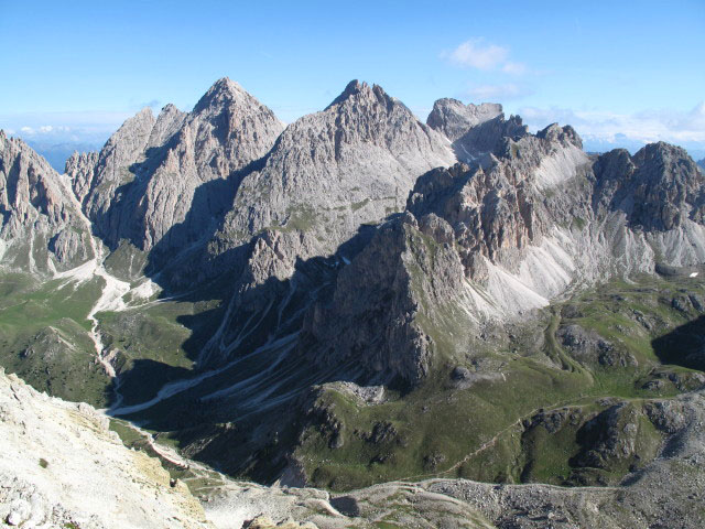 Geislergruppe vom Col dala Pieres aus (5. Juli)