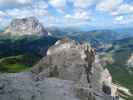 Langkofel und Kleine Cirspitze von der Großen Cirspitze aus (4. Juli)