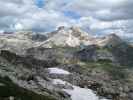 Piz Duleda, Puezspitzen und Puezkofel vom Crespeina-Joch aus (4. Juli)