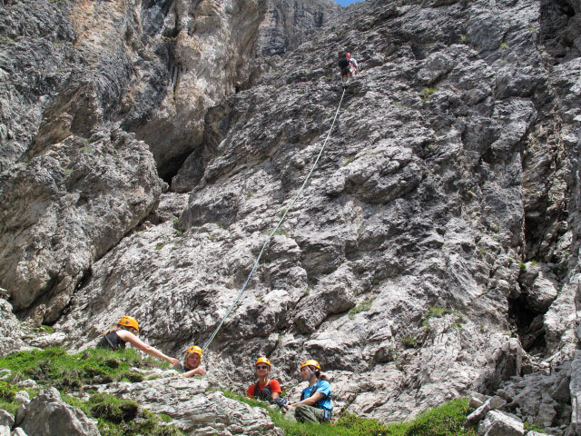 Jonna, Emil, Ada, Lea und Helmut auf der Egerländerkante (13. Juli)