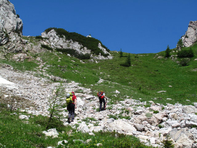 Friedrich und Peter zwischen Lahnhütte und Großem Sattel (14. Juli)