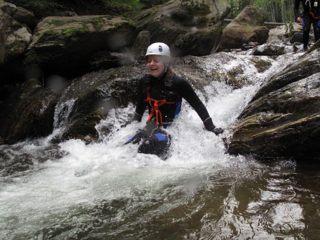 Daniela in der Wöllaschlucht (15. Juli)