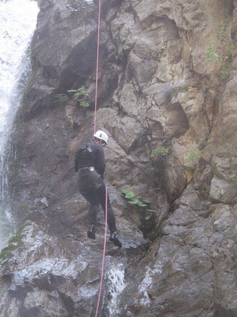 Daniela in der Wöllaschlucht (15. Juli)