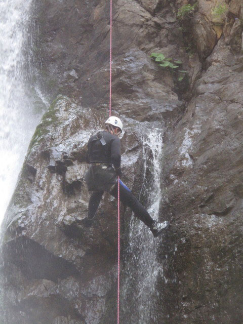 Daniela in der Wöllaschlucht (15. Juli)